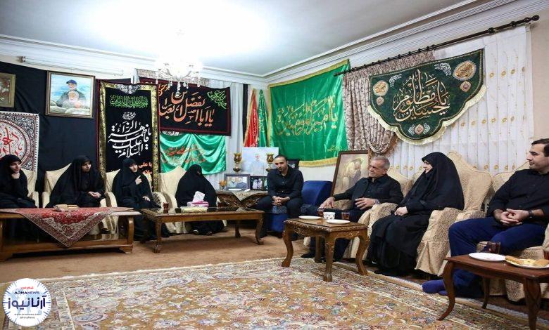 پزشکیان در دیدار خانواده شهید سلیمانی: در هیچیک از سخنان حاج قاسم بویی از تفرقه وجود نداشت