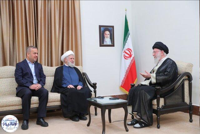 دیدار رهبر با قائم مقام دبیرکل حزبالله لبنان